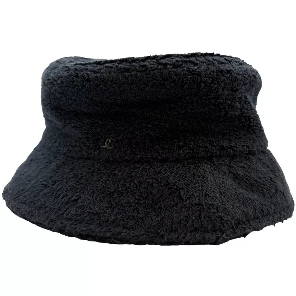 Authentic CHANEL CC Bucket Hat Size:S Black Cotton #36636126 - Picture 10 of 10